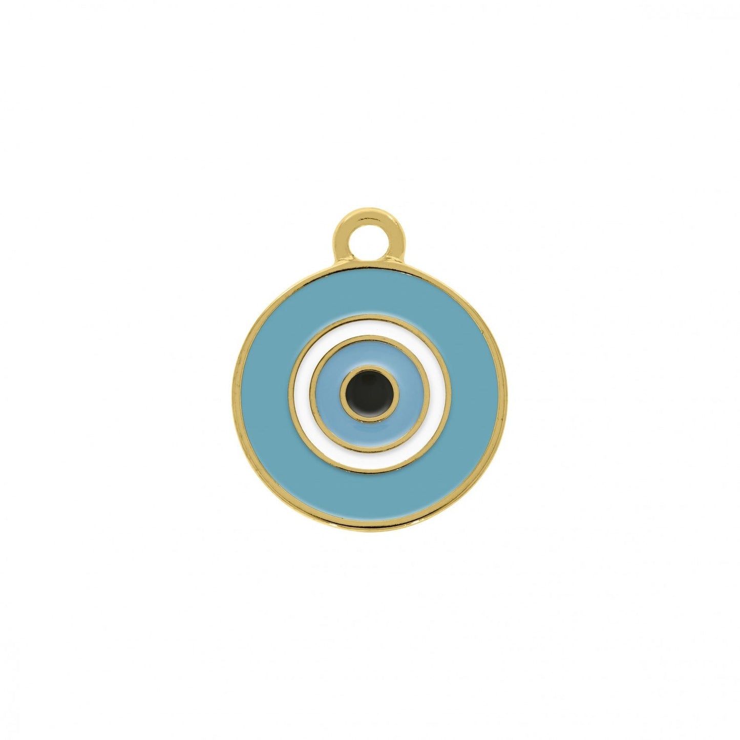 Enamel Evil Eye Coin Charm 20mm | Charms for Sale | Pink evil Eye Coin | Turquoise Evil Eye Charm | Orange Evil Eye Charm