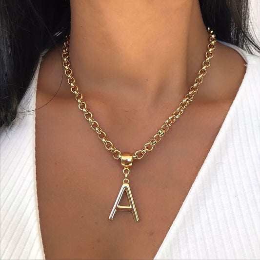 Initial Letter Necklace | Personalized Name Necklace, Initial Necklace, Letter Necklace, Custom Necklace Wife Gifts, Gifts For Mom