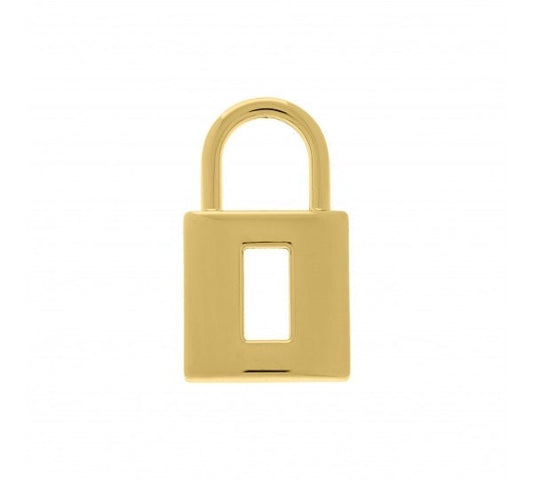 Lock Charm 40 mm | Charms for Necklace | Gold Lock Charm |