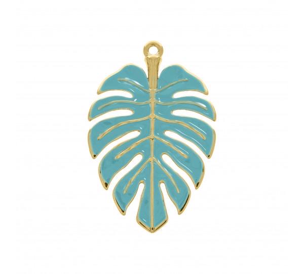 Monstera Leaf Enamel Charm 54mm