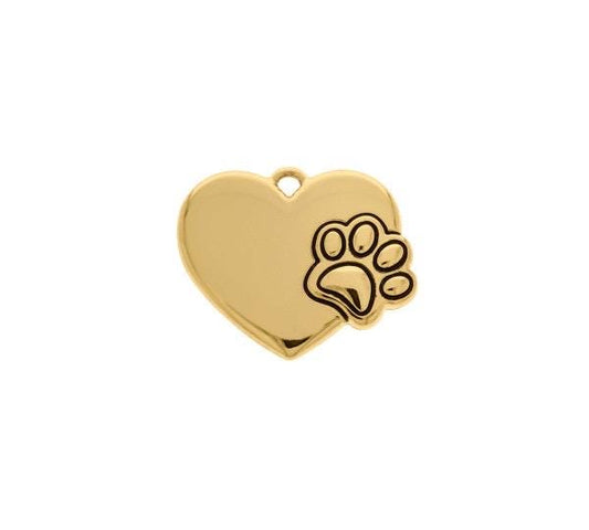 22mm Pet Love Heart Charm