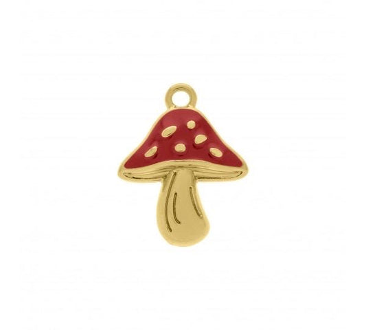 25mm Cute Mushroom Charm