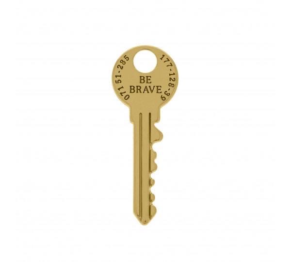 47mm Be Brave Key Charm