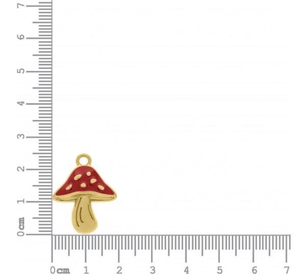 25mm Cute Mushroom Charm