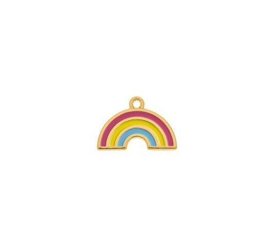 21mm Enamel Rainbow Charm