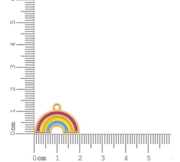 21mm Enamel Rainbow Charm