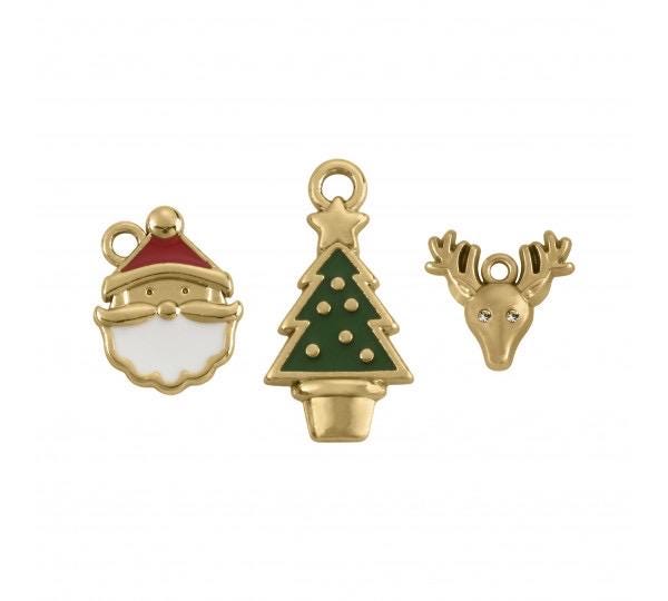 3 Christmas Charms Set