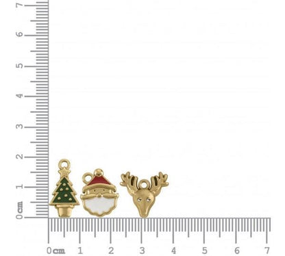 3 Christmas Charms Set
