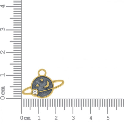 2 Planets Charms Set 18mm
