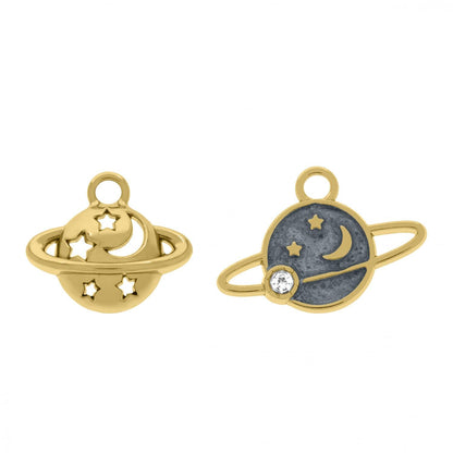 2 Planets Charms Set 18mm