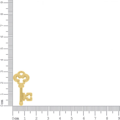 Gold Key Charm 45mm