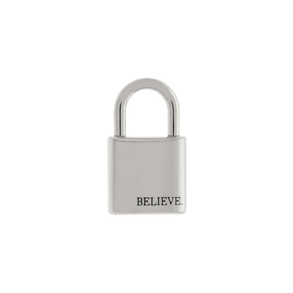 Silver Lock Charm 26mm