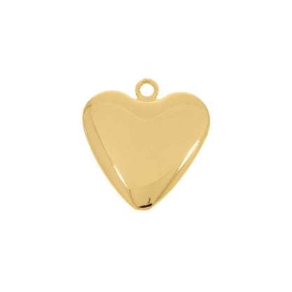 Gold Heart Charm 35mm