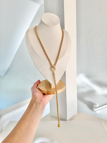 20" Long Lariat Y Necklace | Silver Lariat Necklace | Gold Lariat Necklace | Sexy Necklace Deep Cleavage Necklace Sexy Jewelry Gift for Her