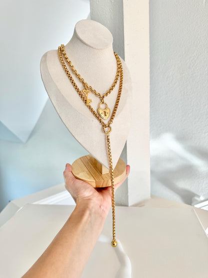 20" Long Lariat Y Necklace | Silver Lariat Necklace | Gold Lariat Necklace | Sexy Necklace Deep Cleavage Necklace Sexy Jewelry Gift for Her