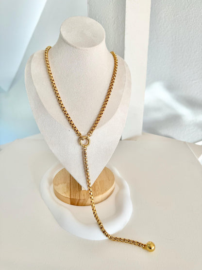 20" Long Lariat Y Necklace | Silver Lariat Necklace | Gold Lariat Necklace | Sexy Necklace Deep Cleavage Necklace Sexy Jewelry Gift for Her