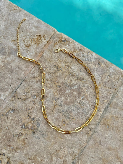 Horseshoe Beaded Necklace | Turquoise Cowrie Shell Charm Chain | Bohemian Summer Layered Necklace | Layering Necklace | Beach Necklace