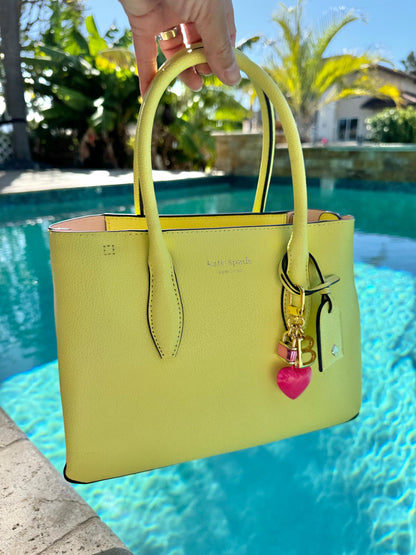 Puffed Pink Heart Bag Charm | Lock Charm Necklace | Convertible Jewelry | 3 in 1 Necklace | Puffed Orange Heart Necklace Jewelry Lover Gift