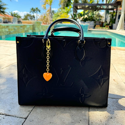 Puffed Bag Charm | Love Bag Charm | Heart Keychain | Lock Purse Charm | Heart Keychain Holder | Jewelry Lover Gift | Fun Bag Charm