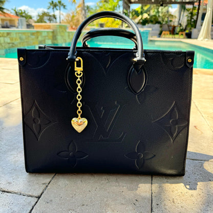 Puffed Bag Charm | Love Bag Charm | Heart Keychain | Lock Purse Charm | Heart Keychain Holder | Jewelry Lover Gift | Fun Bag Charm