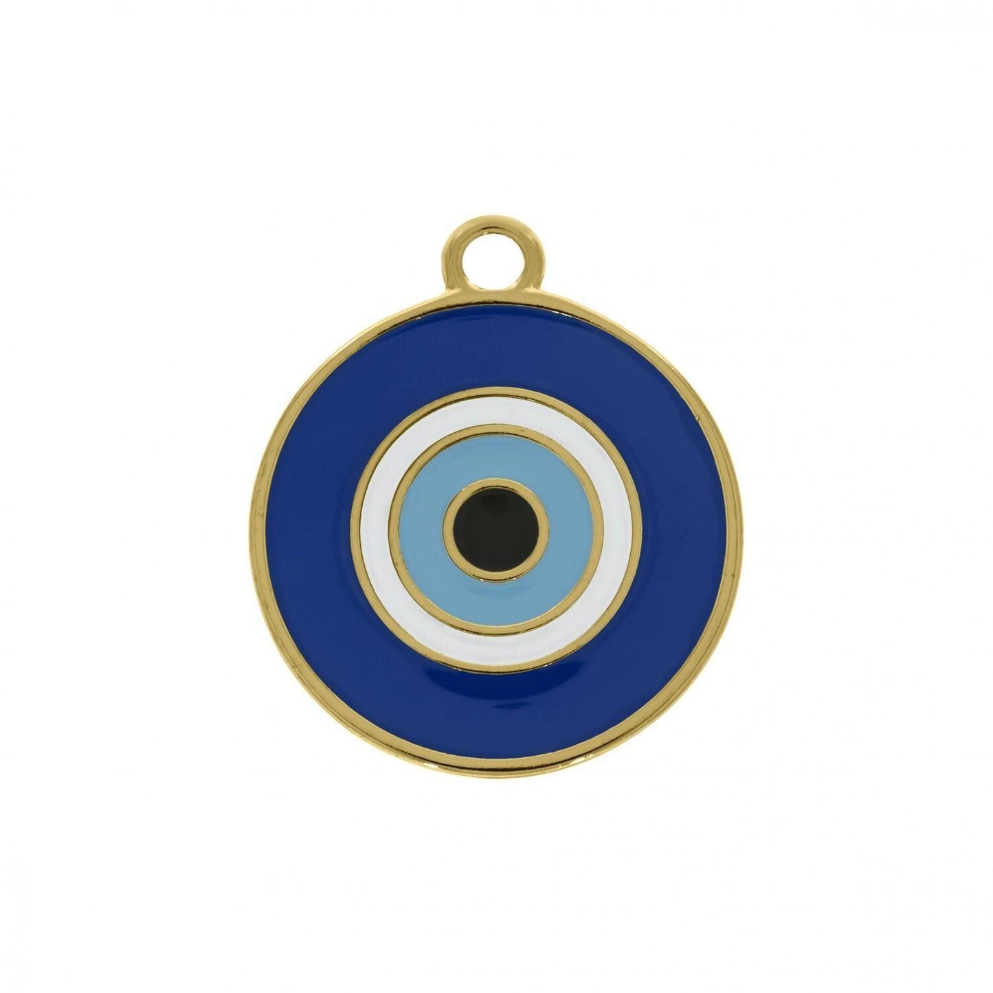 Evil Eye Coin Charm 30mm