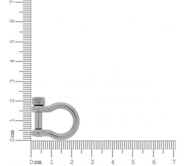 Shackle carabiner closure for jewelry