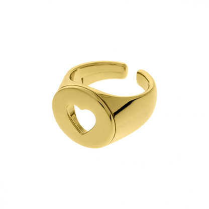 Gift for Mom | Hollow Heart Pinky Ring for Women | Christmas Gift For Her Valentines Gift