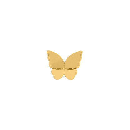 Gold butterfly stud earrings by AVINZIA — handmade coastal jewelry