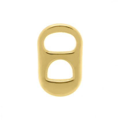Gold Soda Tab Charm 26mm