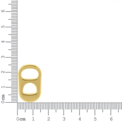 Gold Soda Tab Charm 26mm