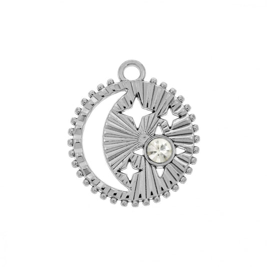 26mm Hollow Moon Charm