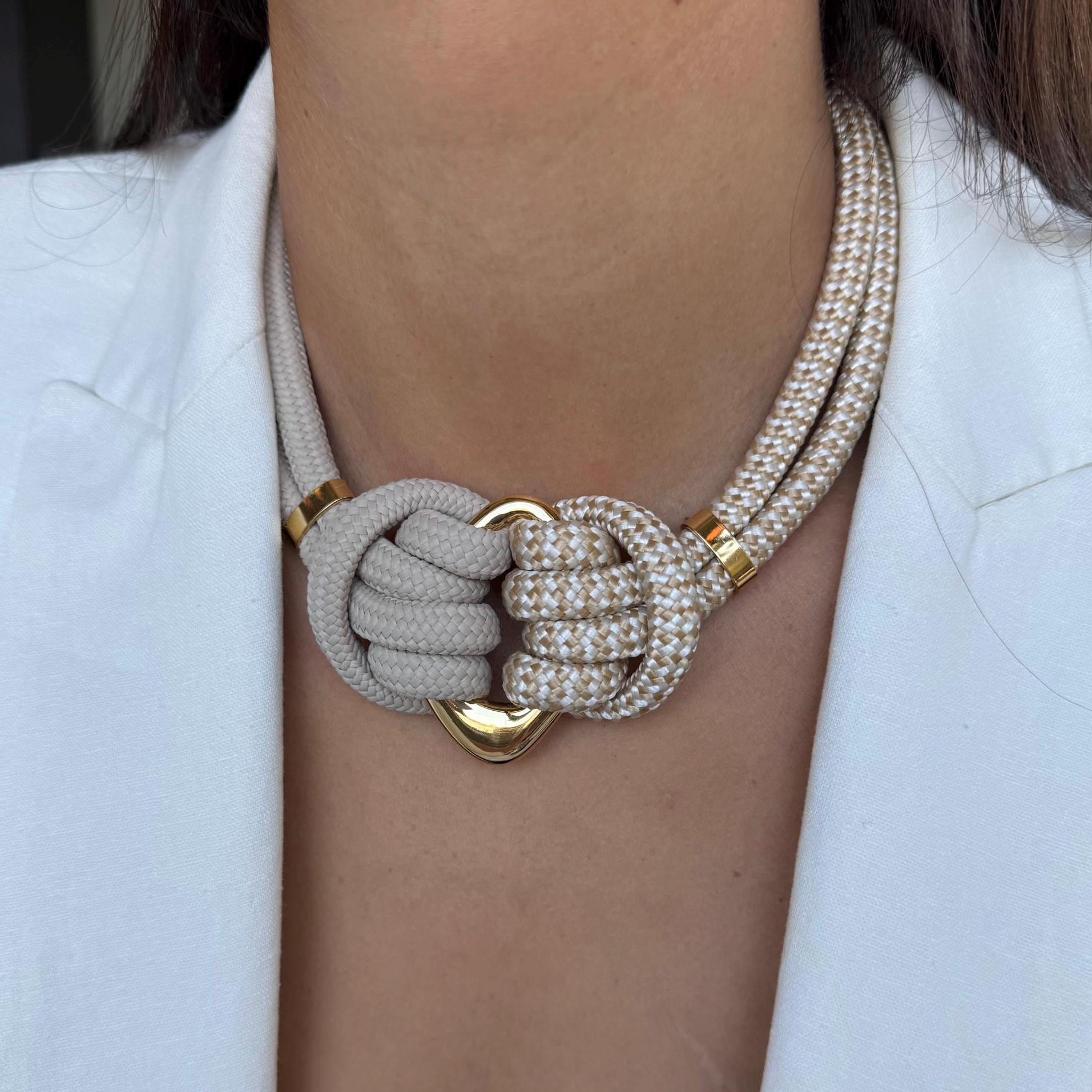 Knotted Necklace | Rope Necklace | Elegant Necklace | Statement Necklace | Nautical Necklace