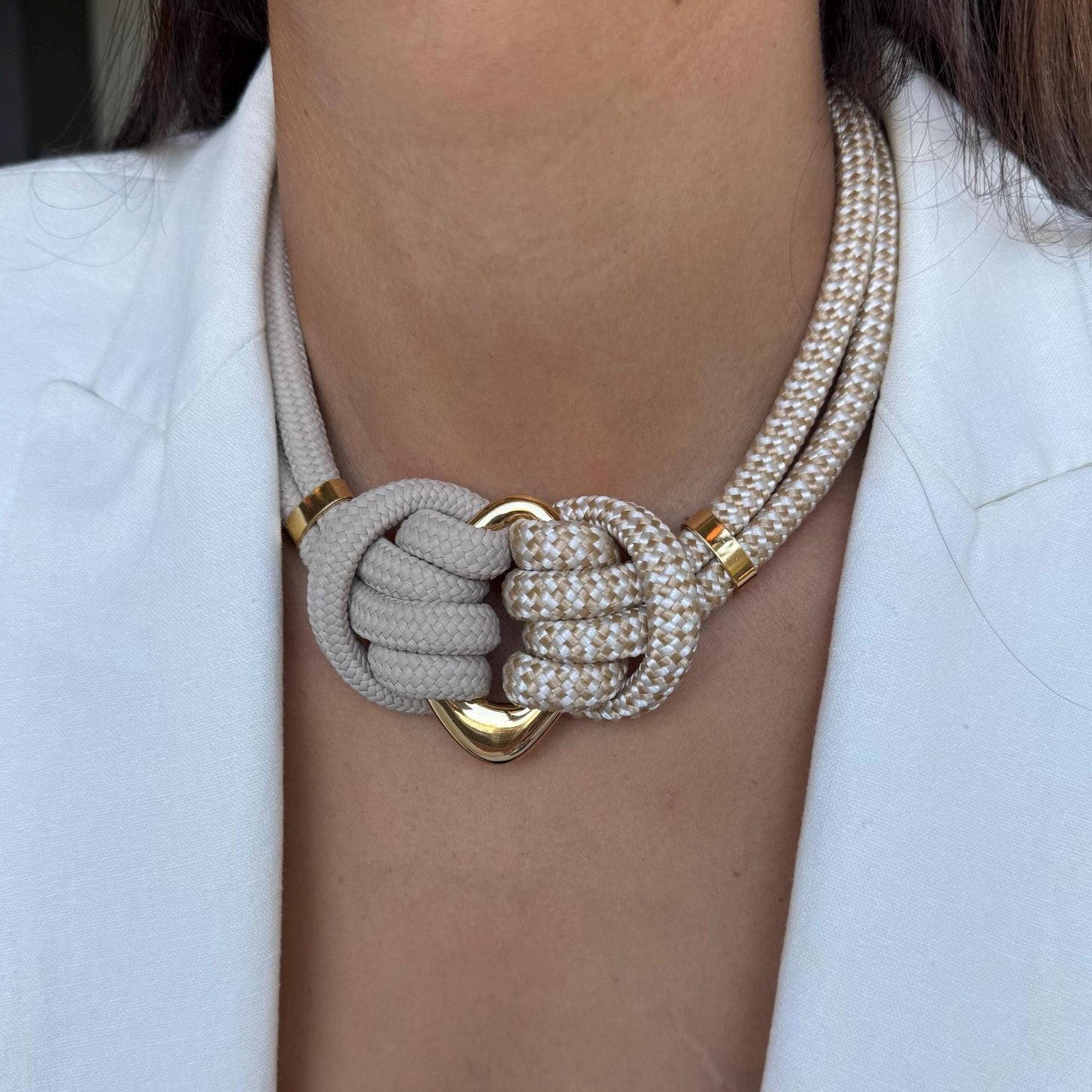 Knotted Necklace | Rope Necklace | Elegant Necklace | Statement Necklace | Nautical Necklace