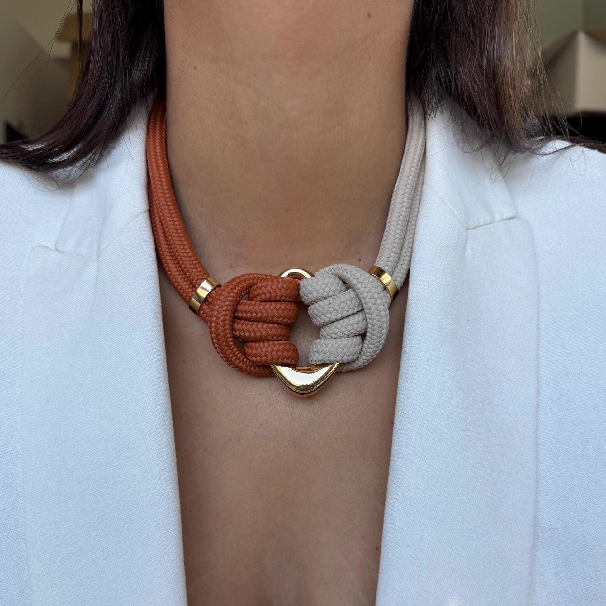 Knotted Necklace | Rope Necklace | Elegant Necklace | Statement Necklace | Nautical Necklace