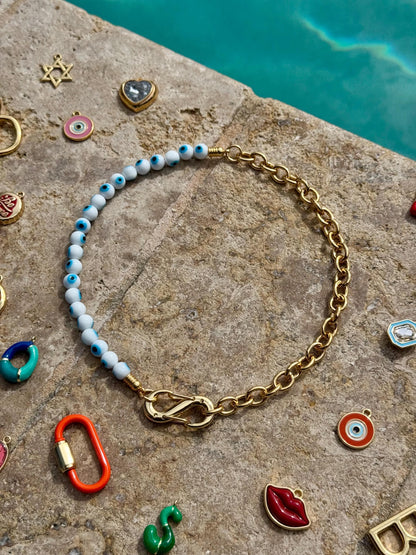 Custom gemstone bead choker – AVINZIA