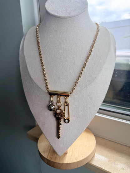 Key charm necklace — handmade in Florida by AVINZIA (photo 4)