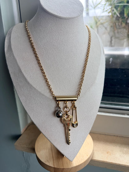 Key charm necklace — handmade in Florida by AVINZIA (photo 3)