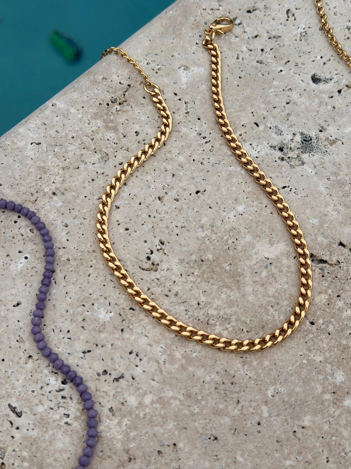 Layered purple necklace set — handmade in Florida by AVINZIA (photo 4)