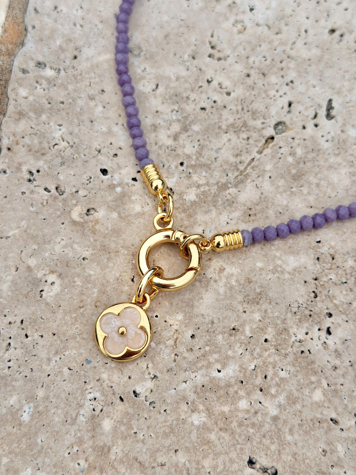 Layered purple necklace set — handmade in Florida by AVINZIA (photo 2)