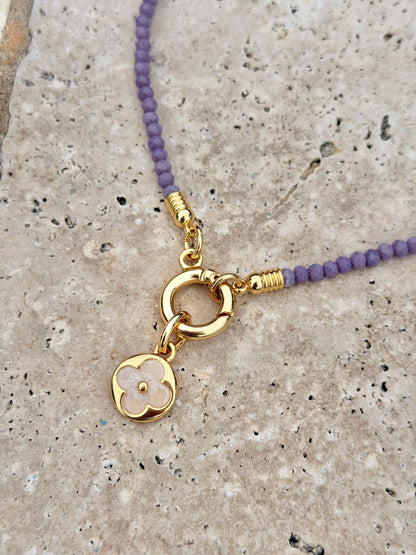 Layered purple necklace set — handmade in Florida by AVINZIA (photo 2)