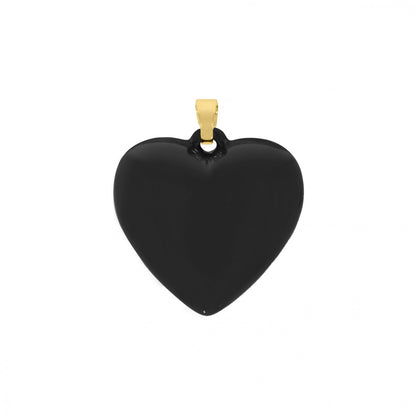 32mm Black Heart Charm