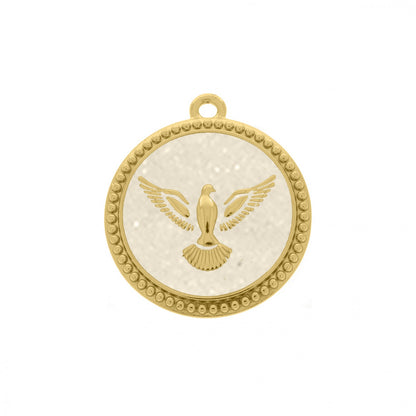 34mm Enamel Holy Spirit Dove Charm