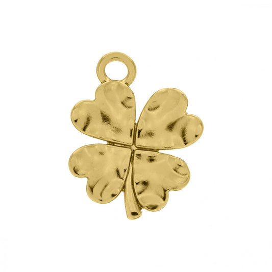 20mm Organic Four Clover Leaf Charm