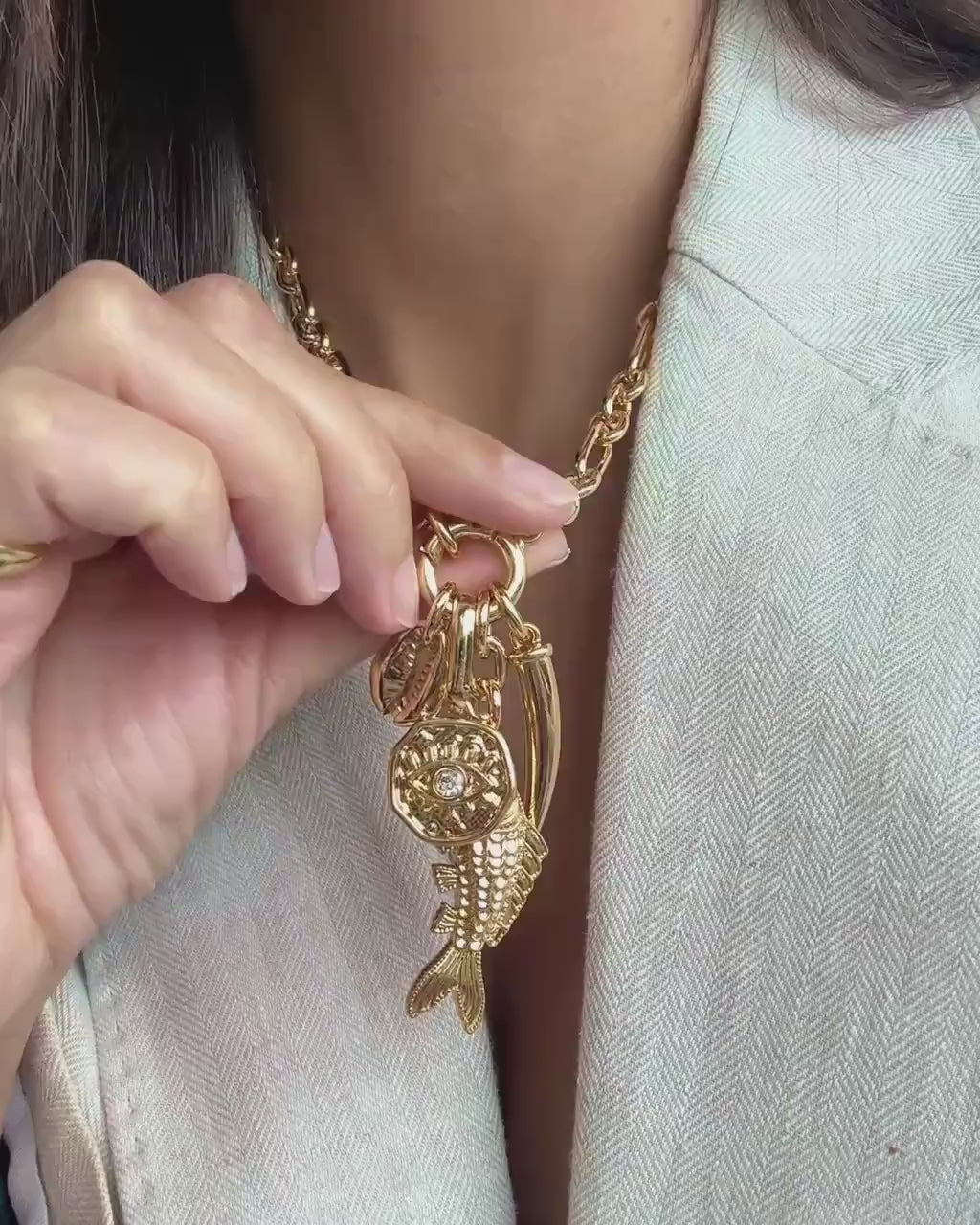 Cluster Charm Necklace