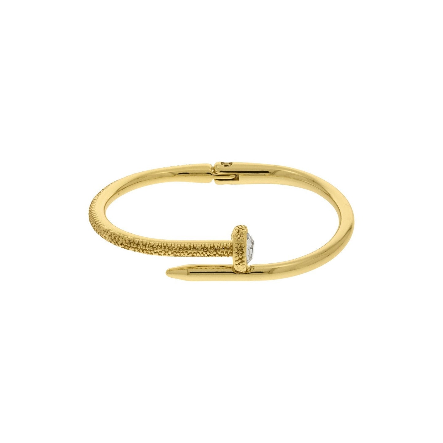 Gold Hinged Bracelet | Hardware Bracelet | Spike Bracelet | Stud Bracelet | Gold Minimalist Bracelet for Women | Mothers Day Jewelry Gift